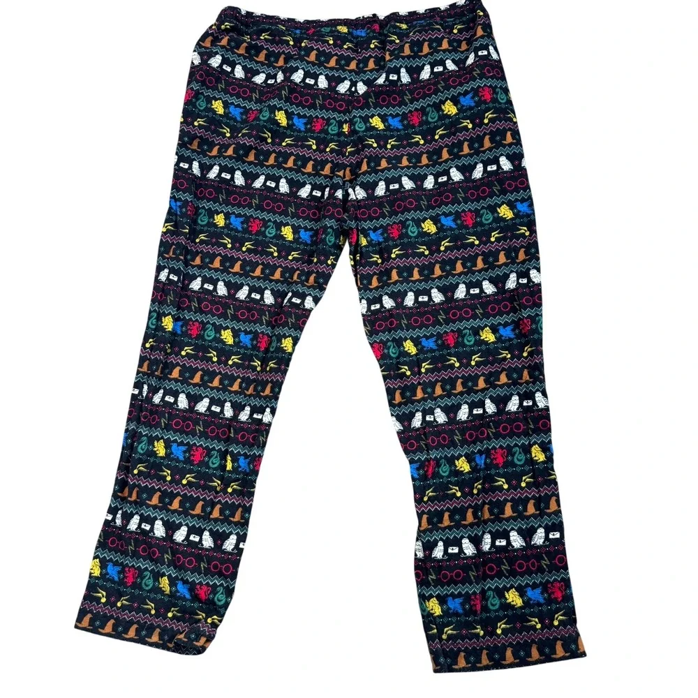 HANNA ANDERSSON XL 100% Organic Cotton Harry Potter Black Fair Isle Pajama Pants